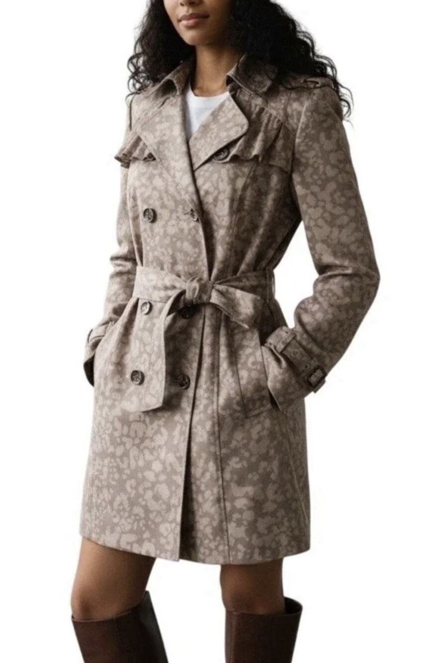 Anthropologie Daughters of the Liberation NWOT Subtle Survival Trench Coat Sz 4